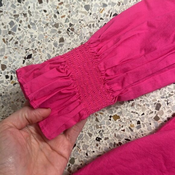 Pomander Place hot Barbie pink XS Easton Blouse top shirt - Picture 4 of 7